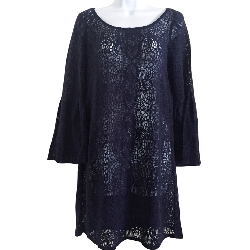 American Eagle Crochet Lace Sweater Tunic Sz M
